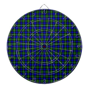 Campbell Tartan Blau kariert Dartscheibe