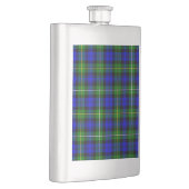 Campbell Tartan Blau kariert Flachmann (Rechts)