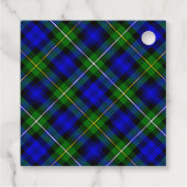 Campbell Tartan Blau kariert Geschenkanhänger (Rückseite)