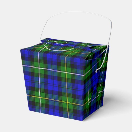 Campbell Tartan Blau kariert Geschenkschachtel (Vorderseite)