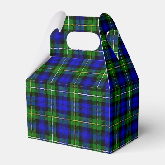 Campbell Tartan Blau kariert Geschenkschachtel (Rückseite)