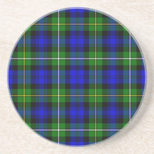 Campbell Tartan Blau kariert Getränkeuntersetzer