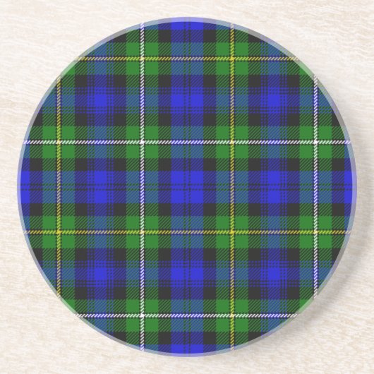 Campbell Tartan Blau kariert Getränkeuntersetzer (Vorne)