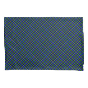 Campbell Tartan Blau kariert Kissenbezug