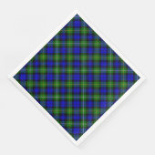 Campbell Tartan Blau kariert Serviette (Ecke)