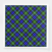 Campbell Tartan Blau kariert Serviette (Vorderseite)