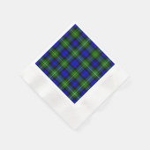 Campbell Tartan Blau kariert Serviette (Ecke)