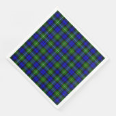 Campbell Tartan Blau kariert Serviette (Ecke)