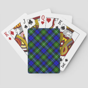 Campbell Tartan Blau kariert Spielkarten
