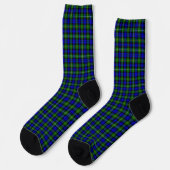 Campbell tartan blue green plaid socken (Linkes Detail)