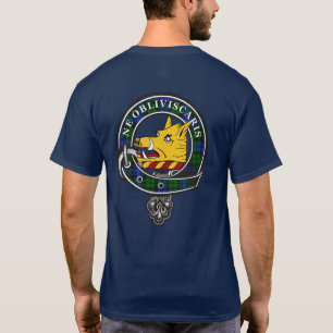 Campbell Tartan Clan Abzeichen Personalisierter T  T-Shirt