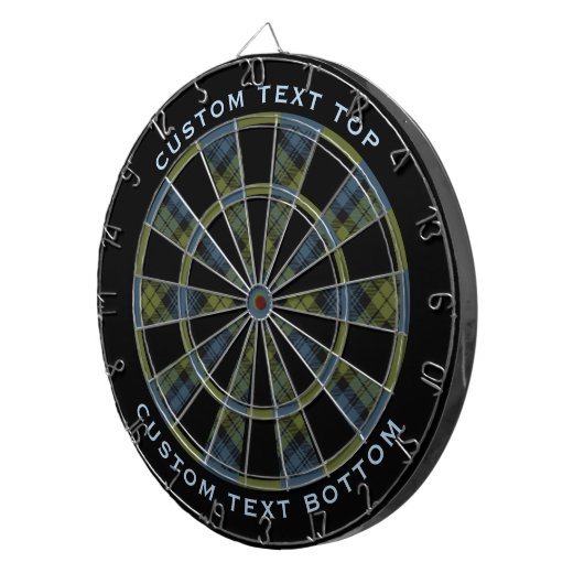 Campbell Tartan Dart Board Dartscheibe (Vorderseite rechts)
