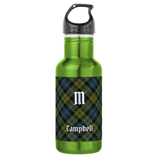 Campbell Tartan Edelstahlflasche (Vorderseite)