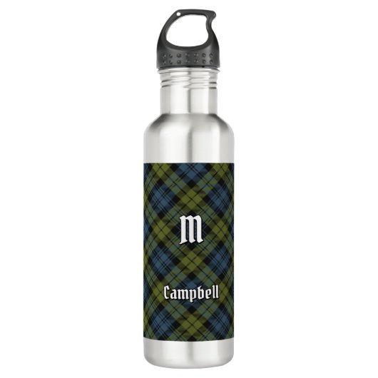 Campbell Tartan Edelstahlflasche (Vorderseite)