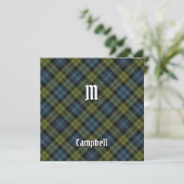 Campbell Tartan Einladung (Stehend Vorderseite)