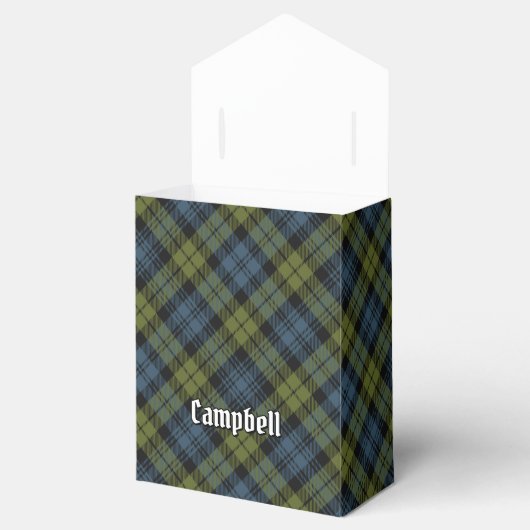 Campbell Tartan Favor Box Geschenkschachtel (Geöffnet)