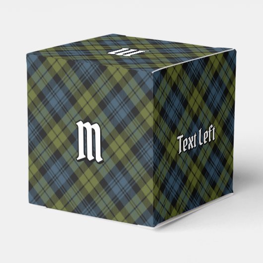 Campbell Tartan Favor Box Geschenkschachtel (Rückseite)
