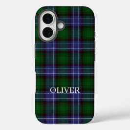 Campbell Tartan Green Kariert iPhone 16 Hülle