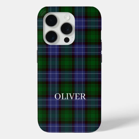 Campbell Tartan Green Kariert Case-Mate iPhone Hülle (Rückseite)