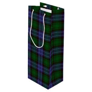 Campbell Tartan Green Kariert Geschenktüte Für Weinflaschen