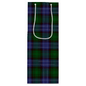 Campbell Tartan Green Kariert Geschenktüte Für Weinflaschen (Vorderseite)