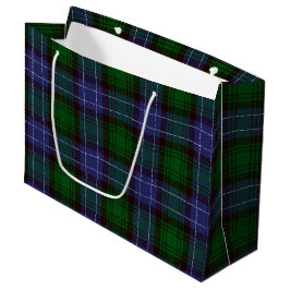 Campbell Tartan Green Kariert Große Geschenktüte