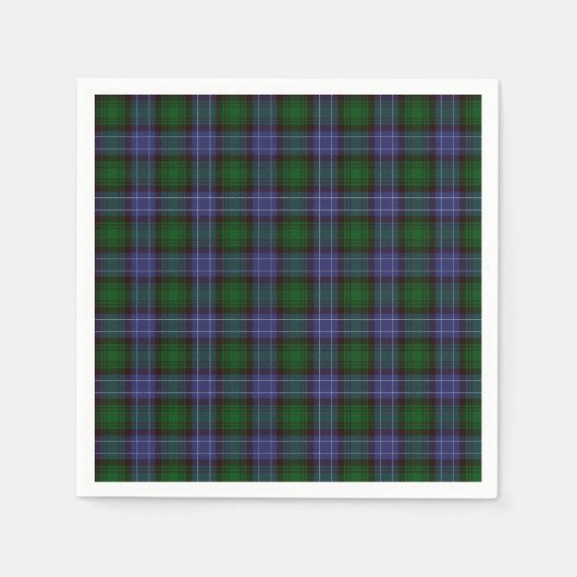 Campbell Tartan Green Kariert Serviette (Vorderseite)