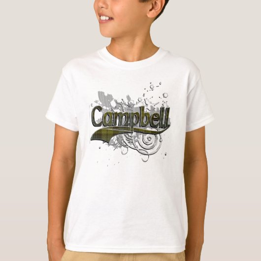 Campbell Tartan Grunge T-Shirt (Vorderseite)