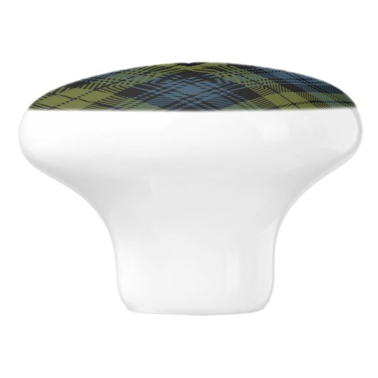 Campbell Tartan Keramik Knob Keramikknauf (Seitenansicht)