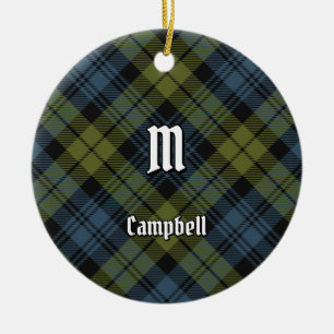 Campbell Tartan Keramik Ornament