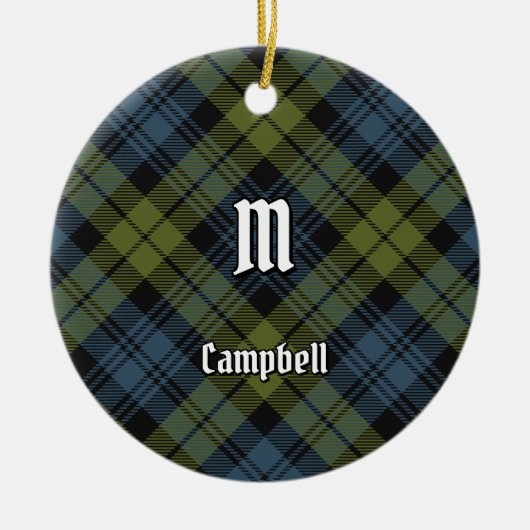Campbell Tartan Keramik Ornament (Vorne)