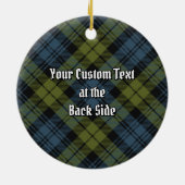 Campbell Tartan Keramik Ornament (Hinten)
