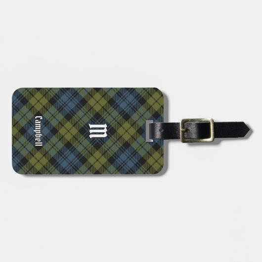 Campbell Tartan Luggage Tag Gepäckanhänger (Vorderseite horizontal)
