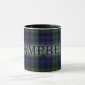 Campbell Tartan mit Nachname Tasse (Zentrum)
