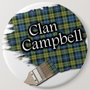 Campbell Tartan Paint Brush Button