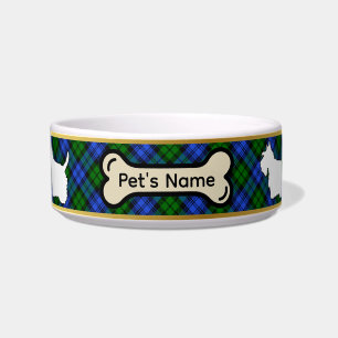 Campbell Tartan Scottie Dog Personalisiert Bowl Napf