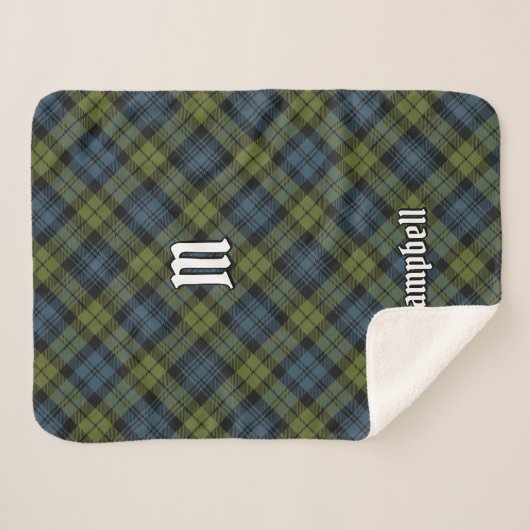 Campbell Tartan Sherpadecke (Vorderseite (Horizontal))