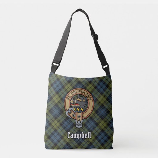 Campbell Tartan Tragetaschen Mit Langen Trägern (Vorderseite)