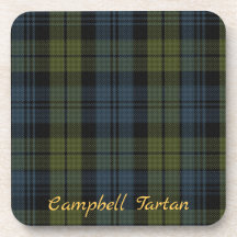 Campbell Tartan Untersetzer Hochzeitsgeschenk Set