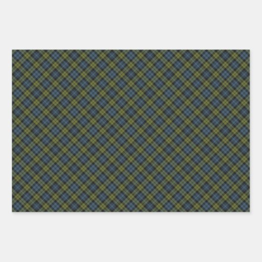 Campbell Tartan Wrapping Paper Sheets Geschenkpapier Set (Vorderseite 3)