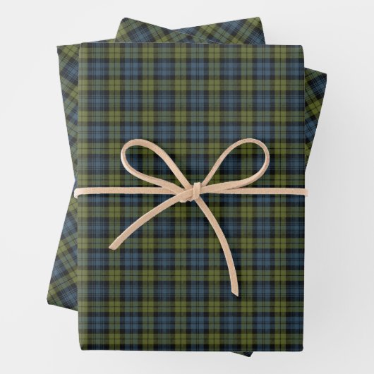 Campbell Tartan Wrapping Paper Sheets Geschenkpapier Set (Beispiel)