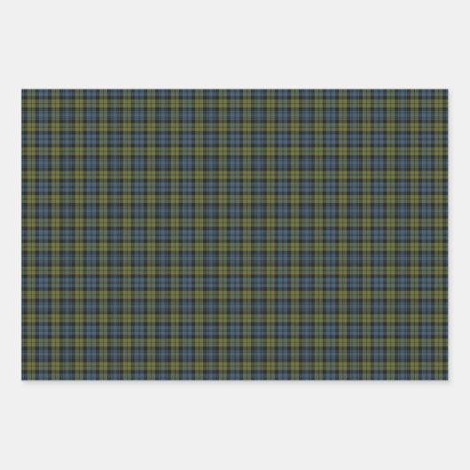 Campbell Tartan Wrapping Paper Sheets Geschenkpapier Set (Vorderseite)