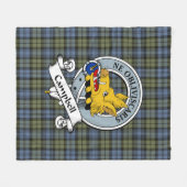 Campbell verblasstes Clan Abzeichen Tartan Kariert Fleecedecke (Vorderseite (Horizontal))
