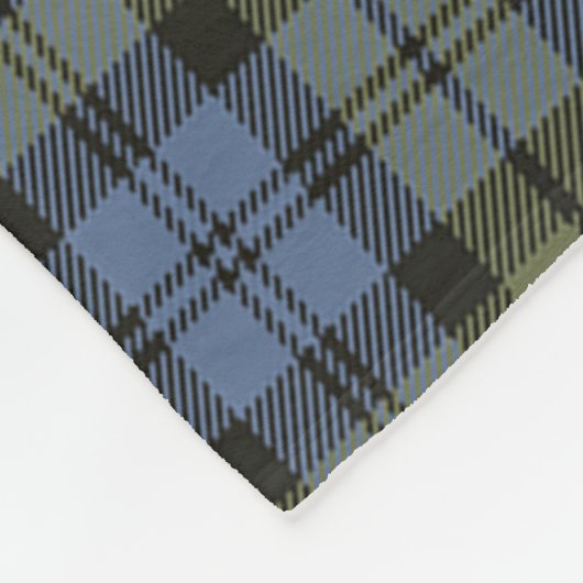 Campbell verblasstes Clan Abzeichen Tartan Kariert Fleecedecke (Ecke)