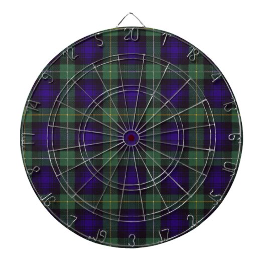 Campbell von Argyll ScottishTartan Dartscheibe (vorne)