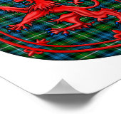 Campbell von Argyll Tartan Scottish Kariert Poster (Ecke)