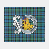 Campbell von Cawdor Ancient Clan Abzeichen Tartan  Fleecedecke (Vorderseite (Horizontal))