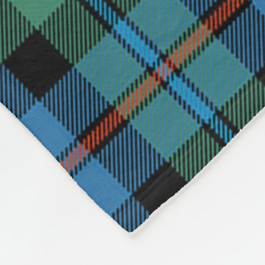 Campbell von Cawdor Ancient Clan Abzeichen Tartan Fleecedecke (Ecke)