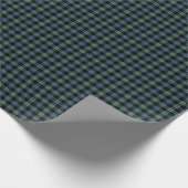 Campbell von Loch Awe Clan Tartan Geschenkpapier (Ecke)