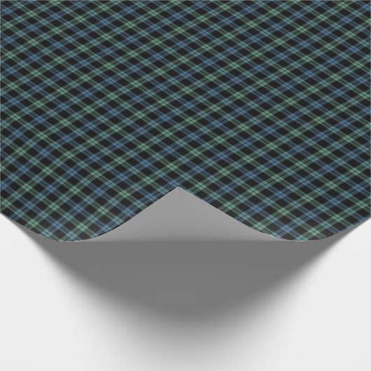 Campbell von Loch Awe Clan Tartan Geschenkpapier (Ecke)
